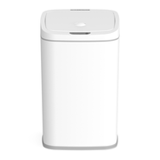 Rectangular Touch Free Trash Can For Bedroom Bathroom ABS 4.02 Gallon | DZT-16-27S