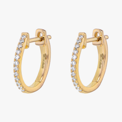 18K Gold Huggie Earrings