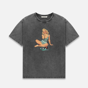 Pin Up II Washed Grey T-Shirt