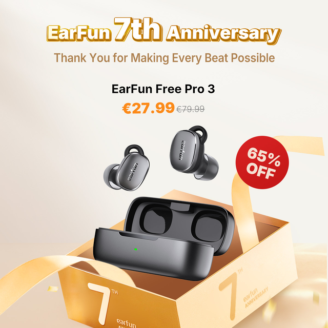 EarFun Free Pro 3 - Brown Black