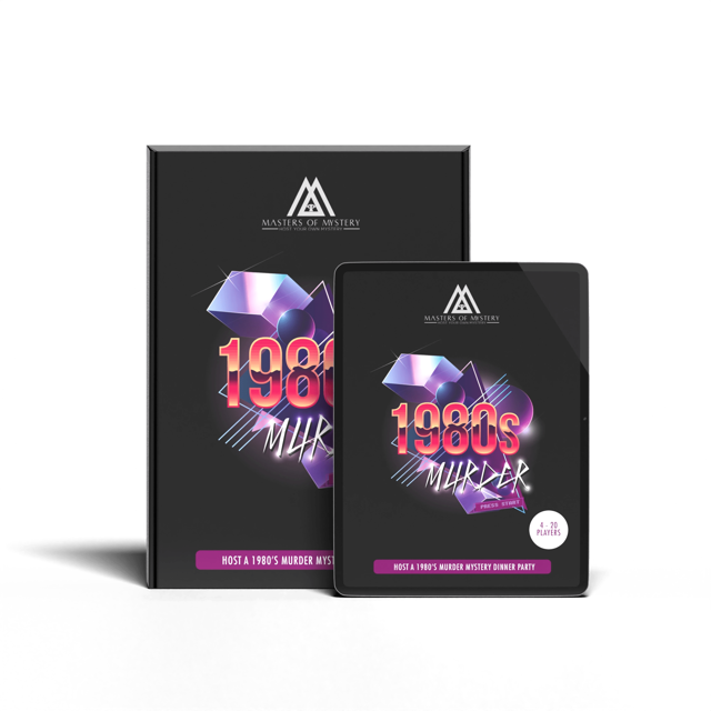 1980s Murder Mystery Game Kit