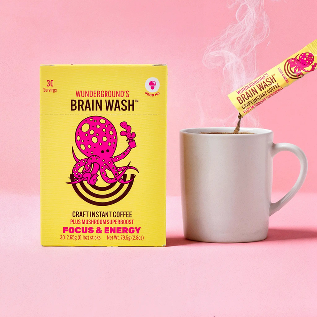Brain Wash Craft Instant Mushroom Coffee