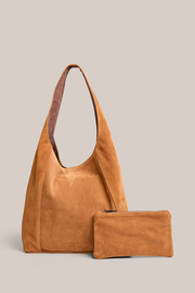 Sienna 2.0 Tan Suede Hobo