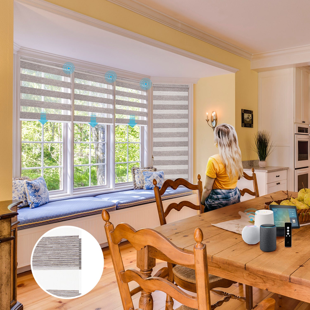 SmartWings Motorized Zebra Shades Translucent 95mm