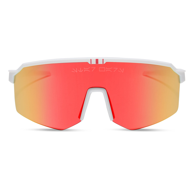 LUKE X-WING™ 2.0 - GALACTIC WHITE + RED ORANGE FIRE MIRROR + POLARIZED SUNGLASSES