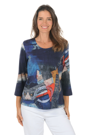 Heavens 3/4 Sleeve Knit Top