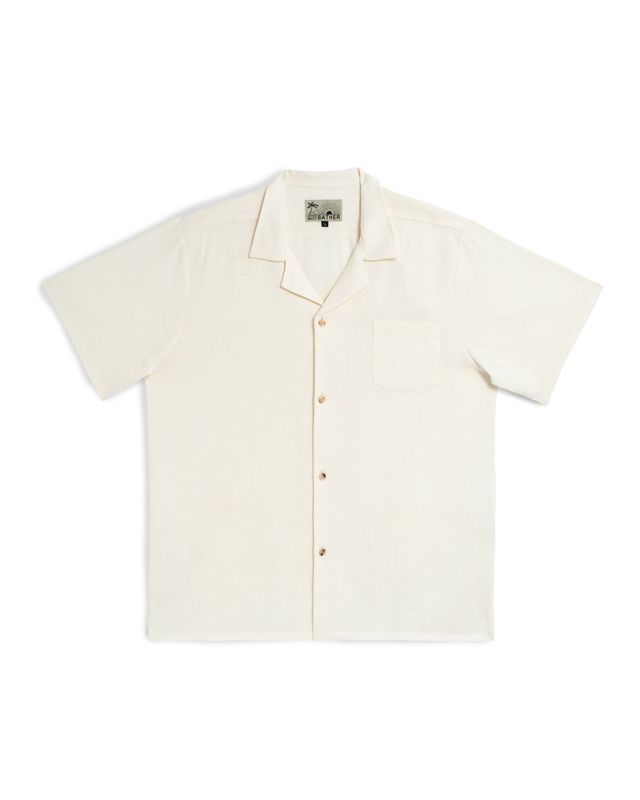 Pearl Linen Camp Shirt