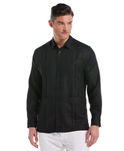 100% Linen Classic Guayabera Shirt - Long Sleeve