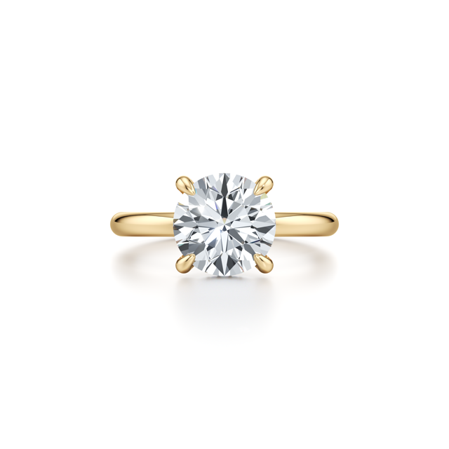 Audrey Round Brilliant Solitaire Lab Diamond Engagement Ring