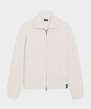 Cashmere Waffle Full-Zip Sweater Jacket