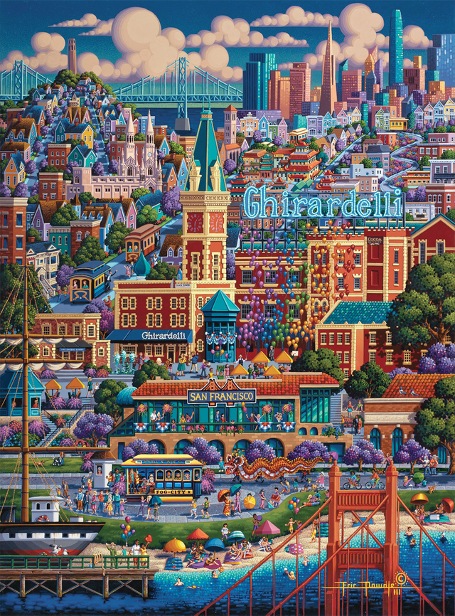 Eric Dowdle: City By The Bay 1000 Piece Puzzle