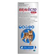 Bravecto Plus for Medium Cats 2.8 – 6.25 kg (Blue)