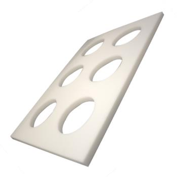 Seafood Burger Board with 3 1/2 in holes