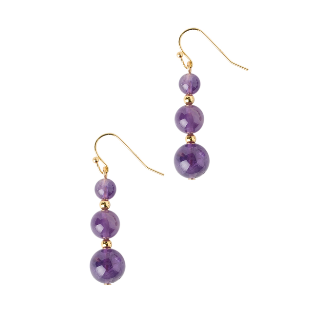 Amethyst Gradient Earrings