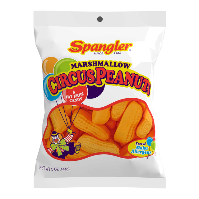 SPANGLER Circus Peanuts - 5 oz. Bags, 12-pack
