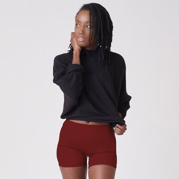 Period Loungewear Sleep Boyshort | Scarlet