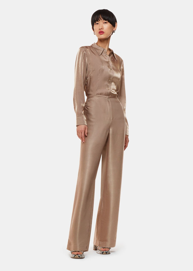 Pewter Teigan Metallic Pants 