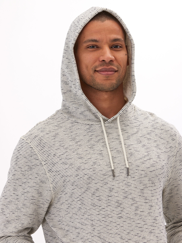 Nico Striped Terry Pullover Hoodie