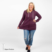 Eggplant Scuba Full Zip