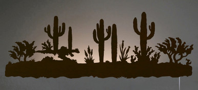 Desert Scene Back Lit Wall Art