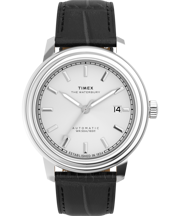 Waterbury Metropolitan Automatic 41mm Leather Strap Watch 