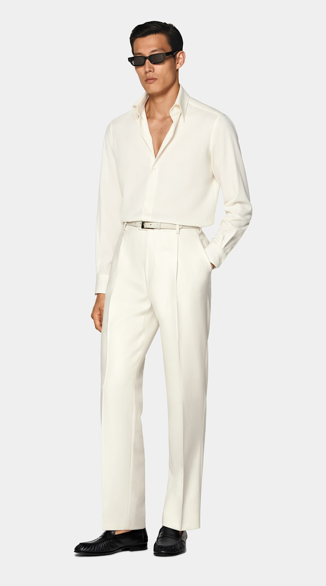 Off-White Wool Shirt