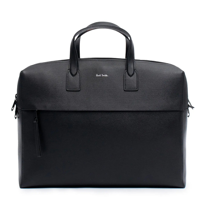 Paul Smith Leather Bag Double Zip Black