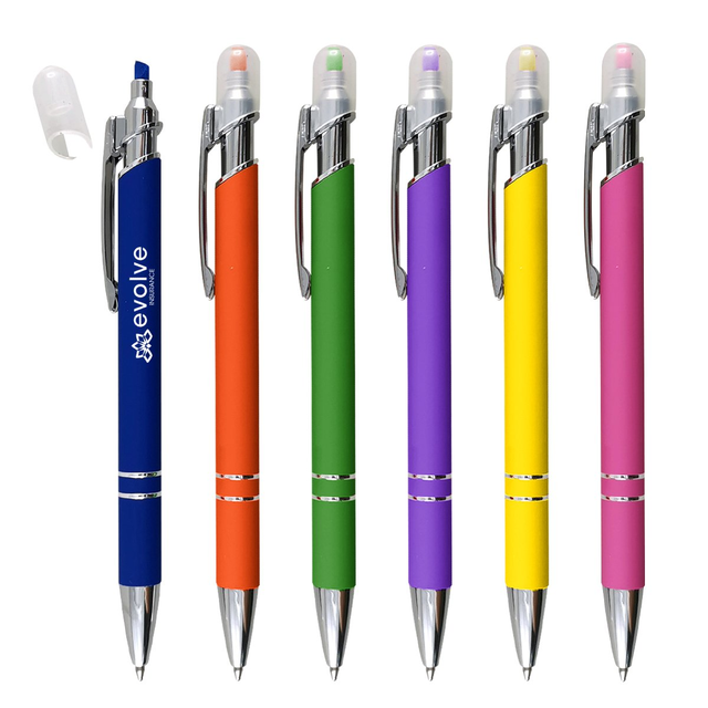 Personalized Mia Incline Pens with Highlighters