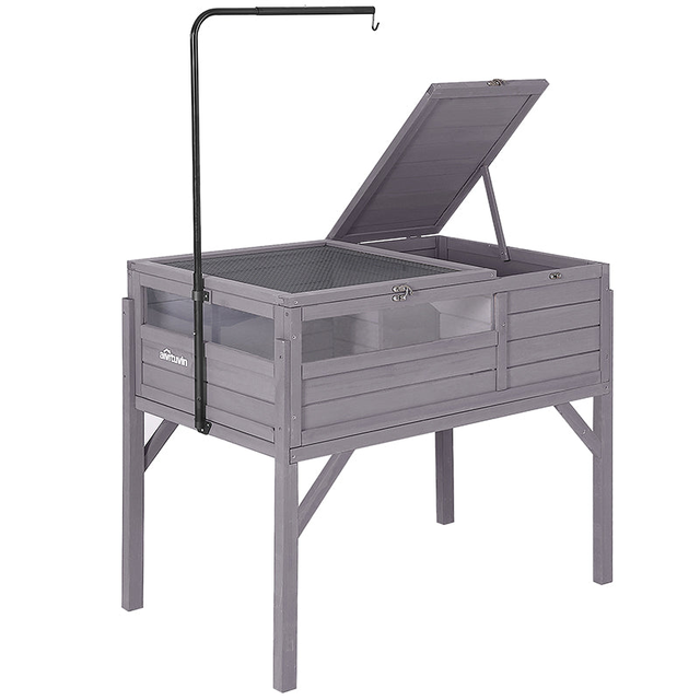 Aivituvin-AIR21 AIR70 Wooden Tortoise House | Large Turtle Habitat