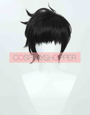 Black 30cm Solo Leveling Sung Jinwoo Cosplay Wig