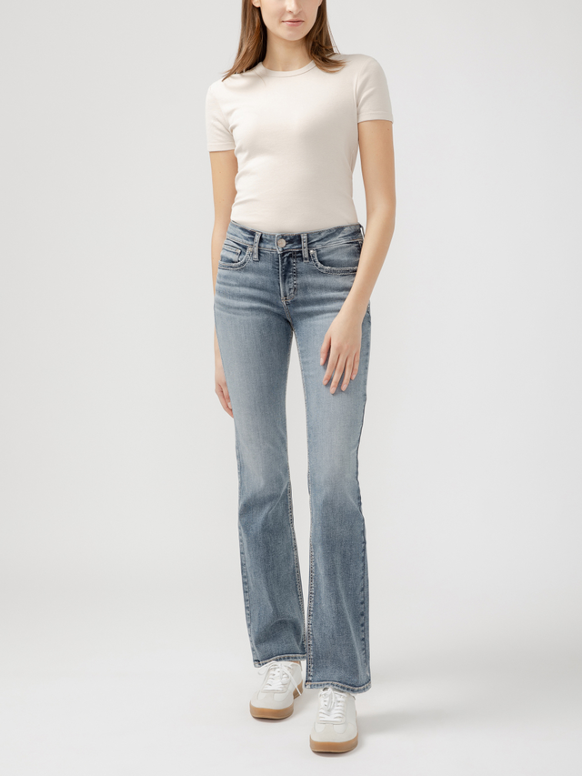 Suki Mid Rise Slim Bootcut Jeans