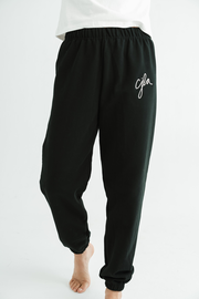 Easy Embroidered Joggers