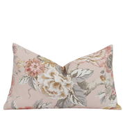 Conover Blush Pink Lumbar Floral Pillow