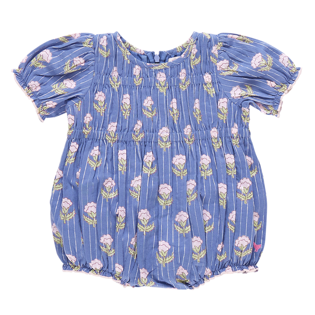 Baby Girls Waverly Bubble - Periwinkle Small Bud