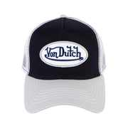 Navy with Silver Trucker