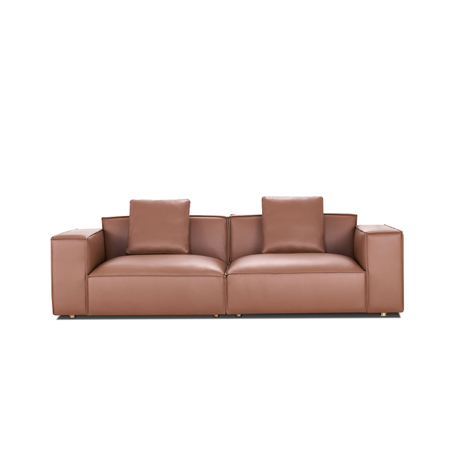 Modern Microfiber Leather Sofa