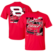 Men's Dale Earnhardt Jr.  JR Motorsports Official Team Apparel Red Budweiser Car T-Shirt