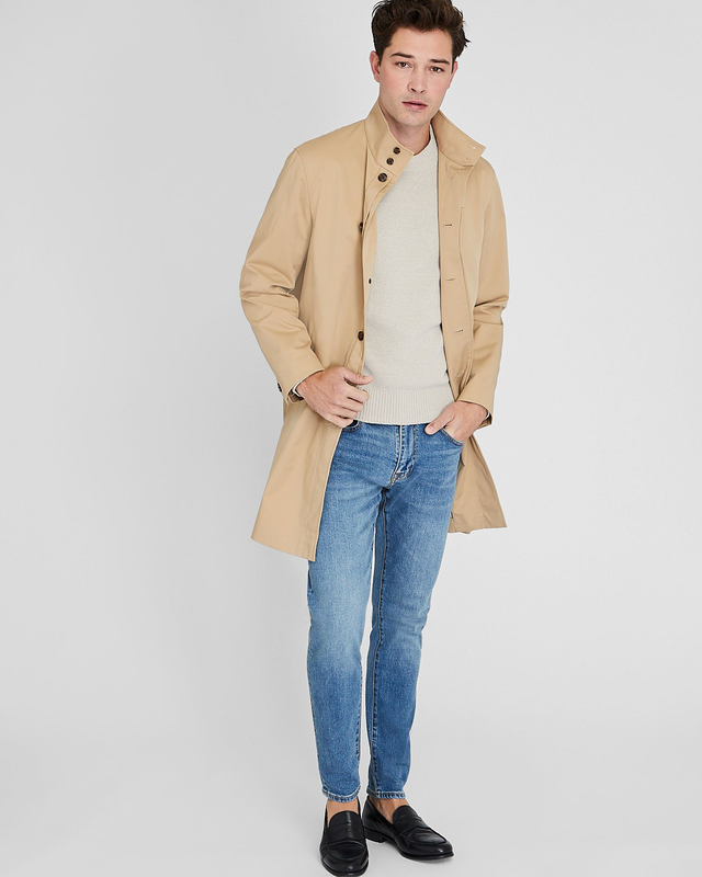 Funnel Neck Mac Coat