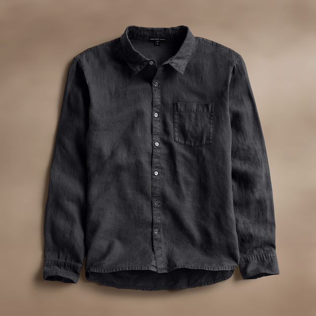 Lightweight Linen Shirt - Magma Pigment