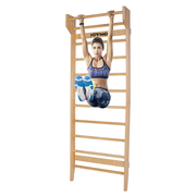 JOYMOR Fitness Swedish Ladder Physical Gymnastics Wood Stall Bar