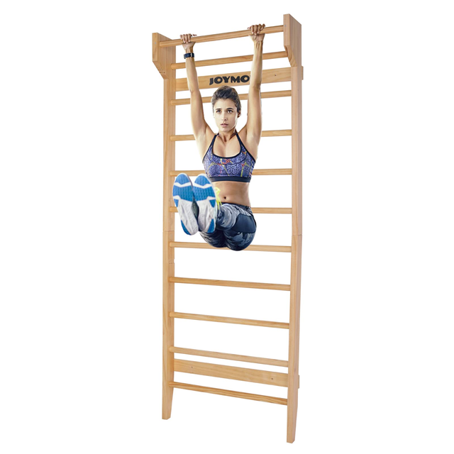 JOYMOR Fitness Swedish Ladder Physical Gymnastics Wood Stall Bar