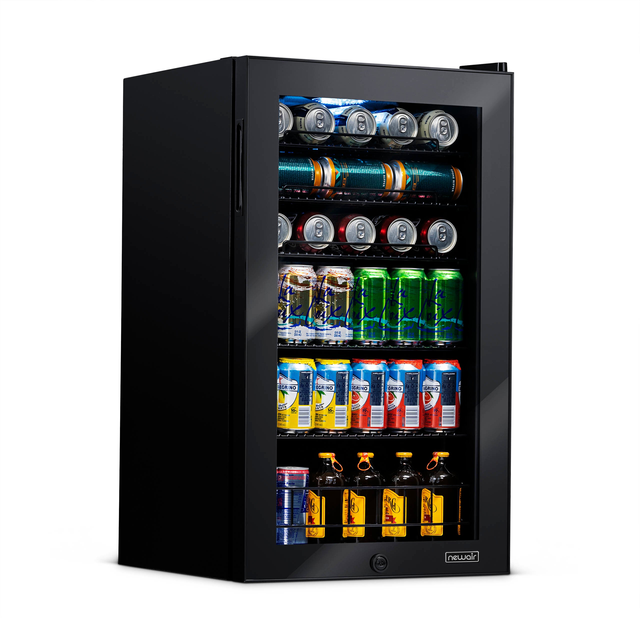 Newair® 126-Can Freestanding Black Beverage Fridge - 18.8"