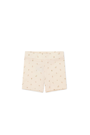 Organic Cotton Everyday Bike Short - Ditsy Berry Rose