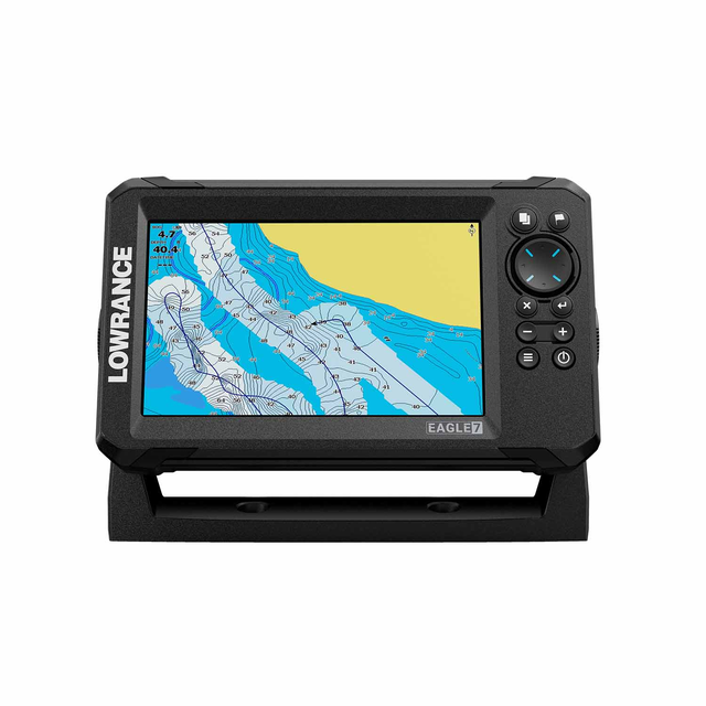 Eagle 7 Fishfinder/Chartplotter Combo with SplitShot™ HD Transducer and C-MAP® Inland Charts for US