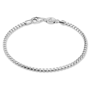 Box Chain Bracelet, Sterling Silver (2.5mm)