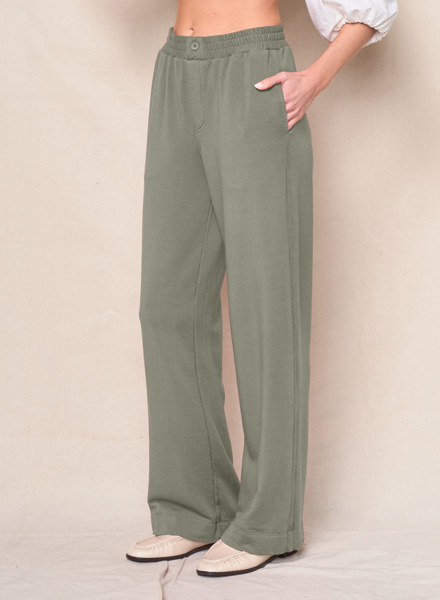 Softest Fleece Trouser in Thyme