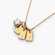 Inez Initial Necklace - Gold Vermeil