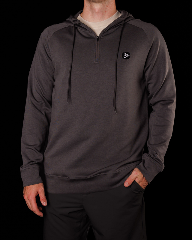 Men's Ultra Q-Zip Hoodie - Ash