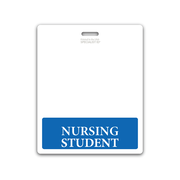 Oversized NURSING STUDENT Badge Buddy - XL Badge Backer for Nursing Students - Horizontal Hospital ID Badge Buddies