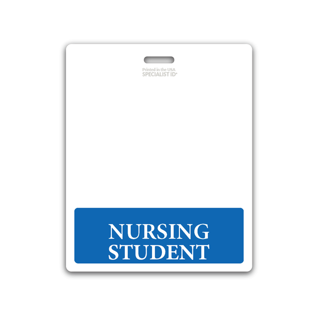 Oversized NURSING STUDENT Badge Buddy - XL Badge Backer for Nursing Students - Horizontal Hospital ID Badge Buddies